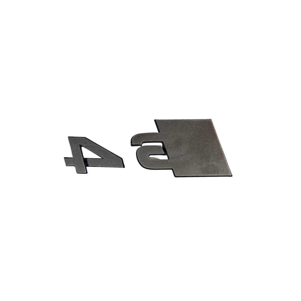 Emblema Audi Portbagaj "S4" - Negru Lucios