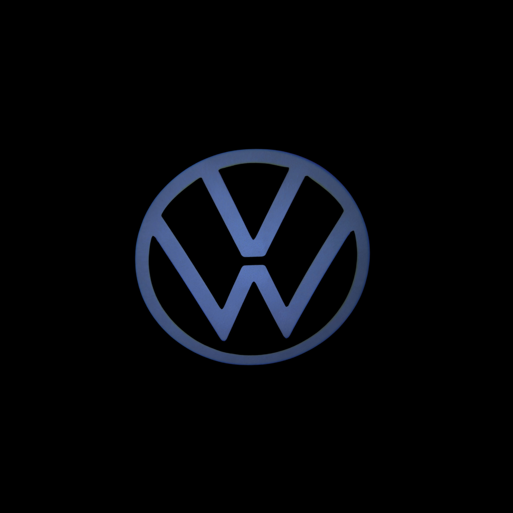 Set 2 Proiectoare Portiera LED Logo VW Passat, Golf, CC
