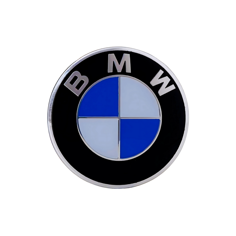 Set 4 Capace Jante BMW – 68mm, Albastru cu Alb