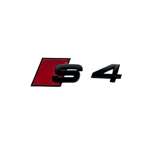 Emblema Audi Portbagaj "S4" - Negru Lucios