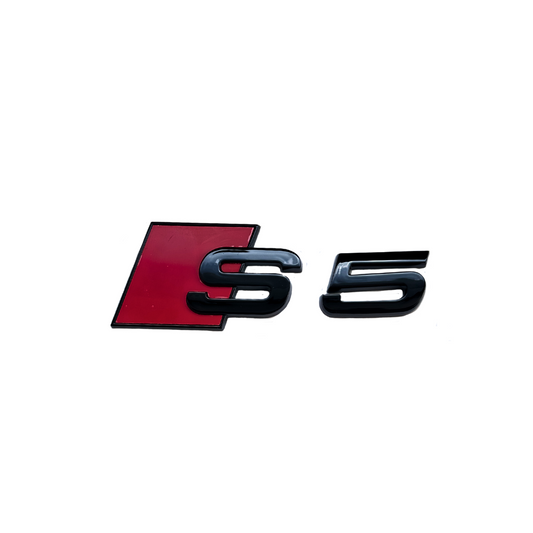 Emblema Audi Portbagaj "S5" - Negru Lucios