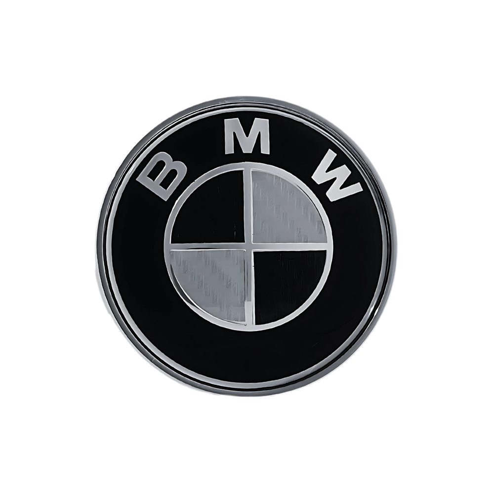 Set 4 Capace Jante BMW – 68mm, Negru cu Alb