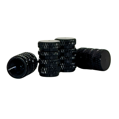 Set 4 Capace Valvă Roți Auto – Universale, ABS Negru